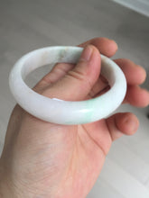 Load image into Gallery viewer, 53mm Certified Type A 100% Natural sunny green white(白底青) Jadeite Jade bangle BP45-3174
