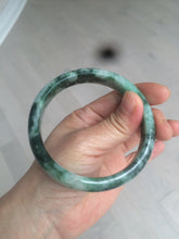 Load image into Gallery viewer, 60.1mm Certified Type A 100% Natural green/dark green Jadeite Jade bangle AS68-1658
