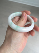 Load image into Gallery viewer, 53mm Certified Type A 100% Natural sunny green white(白底青) Jadeite Jade bangle BP45-3174
