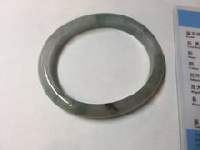 Load image into Gallery viewer, 51.8mm certified Type A 100% Natural icy watery light green/red oval Jadeite Jade bangle BQ9-3799
