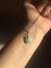 Load image into Gallery viewer, 100% Natural sunny green icy watery apple jadeite Jade beads pendant PC121 (Add on item. No sale individually)
