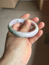 Load image into Gallery viewer, 52mm certified natural 100% natural Type A dark green sunny green brown purple oval jadeite jade bangle PB235-1093
