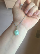 Load image into Gallery viewer, 100% Natural sunny green icy watery apple jadeite Jade beads pendant PC121 (Add on item. No sale individually)
