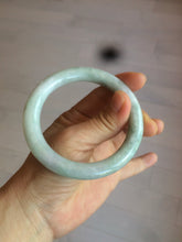 Load image into Gallery viewer, 56.5mm Certified 100% natural Type A light green round cut jadeite jade bangle R91-4067
