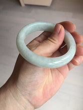 Load image into Gallery viewer, 52.5mm certified 100% natural Type A light  green white jadeite jade bangle AR116-9424
