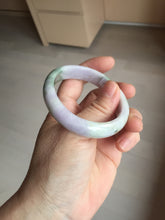 Load image into Gallery viewer, 52mm certified natural 100% natural Type A dark green sunny green brown purple oval jadeite jade bangle PB235-1093
