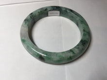Load image into Gallery viewer, 62mm 100% natural Type A sunny green purple jadeite jade bangle BM73
