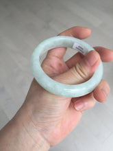 Load image into Gallery viewer, 52.5mm certified 100% natural Type A light  green white jadeite jade bangle AR116-9424
