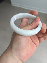 Load image into Gallery viewer, 55.7mm Certified Type A 100% Natural sunny green white Jadeite Jade bangle BP44-3179
