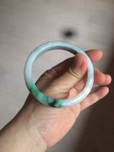 Load image into Gallery viewer, 57.5mm Certified Type A 100% Natural sunny green light purple jadeite jade bangle AX40-7717
