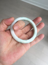 Load image into Gallery viewer, 53mm Certified Type A 100% Natural sunny green white(白底青) Jadeite Jade bangle BP41-3176
