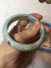 Load image into Gallery viewer, 59mm Certified Type A 100% Natural dark green/white/black Jadeite Jade bangle PA37-4165
