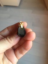 Load image into Gallery viewer, 100% Natural type A black paw Jadeite Jade pendant group BG208
