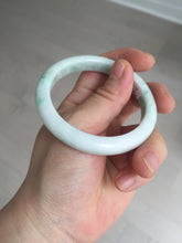 Load image into Gallery viewer, 53mm Certified Type A 100% Natural sunny green white(白底青) Jadeite Jade bangle BP41-3176
