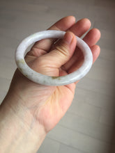 Load image into Gallery viewer, 58.5mm certified 100% natural Type A light purple yellow green white (Whispers of Autumn) round cut jadeite jade bangle PB71-9033
