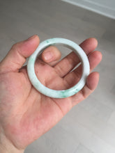 Load image into Gallery viewer, 53mm Certified Type A 100% Natural sunny green white(白底青) Jadeite Jade bangle BP41-3176
