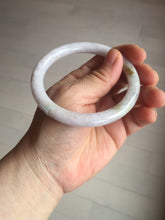 Load image into Gallery viewer, 58.5mm certified 100% natural Type A light purple yellow green white (Whispers of Autumn) round cut jadeite jade bangle PB71-9033
