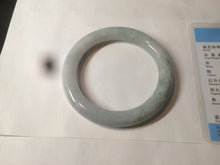 Load image into Gallery viewer, 56.5mm Certified 100% natural Type A light green round cut jadeite jade bangle R91-4067
