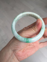 Load image into Gallery viewer, 56mm Certified type A 100% Natural sunny green/white Jadeite bangle AY87-3479
