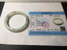 Load image into Gallery viewer, 57.5mm certificated Type A 100% Natural light green/red/brown Jadeite Jade bangle Y165-7275
