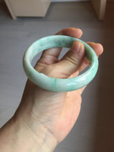 Load image into Gallery viewer, 58mm certified 100% natural Type A sunny green white jadeite bangle PD150-6263
