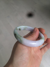 Load image into Gallery viewer, 50.5mm Certified Type A 100% Natural light purple/green oval shape Jadeite Jade bangle AY9-5293
