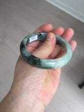 Load image into Gallery viewer, 57.2mm certified natural Type A icy watery dark green/black jadeite jade bangle BK130-8238
