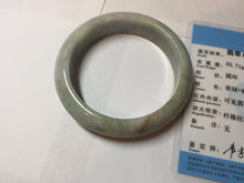 Load image into Gallery viewer, 53.8mm 100% natural Type A light green/red/yellow “Beauty’s Face Scarred” jadeite jade bangle PA39-5298
