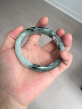 Load image into Gallery viewer, 57.2mm certified natural Type A icy watery dark green/black jadeite jade bangle BK130-8238
