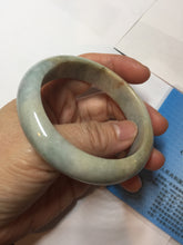 Load image into Gallery viewer, 53.8mm 100% natural Type A light green/red/yellow “Beauty’s Face Scarred” jadeite jade bangle PA39-5298
