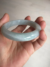 Load image into Gallery viewer, Shopify only 55.2mm Certified Type A 100% Natural light green Jadeite Jade bangle E91-9415
