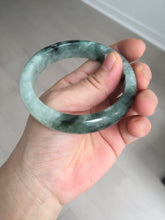 Load image into Gallery viewer, 57.2mm certified natural Type A icy watery dark green/black jadeite jade bangle BK130-8238
