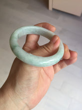 Load image into Gallery viewer, 54.6mm 100% natural sunny green/white/purple jadeite jade bangle BN43
