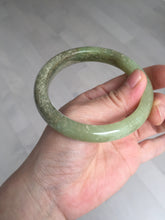 Load image into Gallery viewer, 58.4mm certified Type A 100% Natural yellow/brown flying dandelions nephrite Hetian Jade bangle HF80-0469
