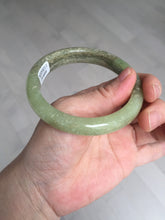 Load image into Gallery viewer, 58.4mm certified Type A 100% Natural yellow/brown flying dandelions nephrite Hetian Jade bangle HF80-0469
