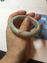 Load image into Gallery viewer, 53.8mm 100% natural Type A light green/red/yellow “Beauty’s Face Scarred” jadeite jade bangle PA39-5298
