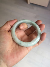 Load image into Gallery viewer, 54.6mm 100% natural sunny green/white/purple jadeite jade bangle BN43
