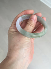 Load image into Gallery viewer, 50.5mm 100% natural Type A light green/purple oval  jadeite jade bangle Y166-3705
