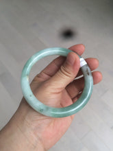 Load image into Gallery viewer, 58mm certified 100% natural type A green round cut jadeite jade bangle AY8-6177
