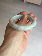 Load image into Gallery viewer, 54.6mm 100% natural sunny green/white/purple jadeite jade bangle BN43
