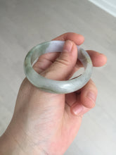 Load image into Gallery viewer, 50.5mm 100% natural Type A light green/purple oval  jadeite jade bangle Y166-3705
