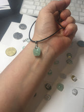 Load image into Gallery viewer, 100% Natural sunny green icy watery apple jadeite Jade beads pendant PC121 (Add on item. No sale individually)

