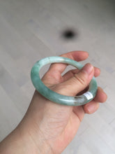 Load image into Gallery viewer, 58mm certified 100% natural type A green round cut jadeite jade bangle AY8-6177
