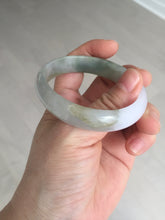 Load image into Gallery viewer, 50.5mm 100% natural Type A light green/purple oval  jadeite jade bangle Y166-3705
