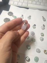 Load image into Gallery viewer, 100% Natural sunny green icy watery apple jadeite Jade beads pendant PC121 (Add on item. No sale individually)
