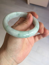 Load image into Gallery viewer, 54.6mm 100% natural sunny green/white/purple jadeite jade bangle BN43
