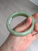 Load image into Gallery viewer, 56.4mm certified 100% Natural green/yellow nephrite Hetian Jade bangle HF79-8445
