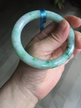 Load image into Gallery viewer, 卖了 56mm certified 100% natural type A sunny green round cut jadeite jade bangle AD116-6633
