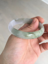 Load image into Gallery viewer, 50.5mm 100% natural Type A light green/purple oval  jadeite jade bangle Y166-3705
