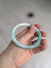 Load image into Gallery viewer, 58mm certified 100% natural type A green round cut jadeite jade bangle AY8-6177
